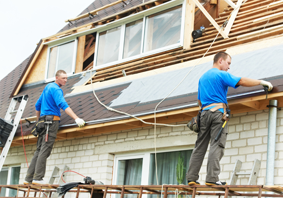 roofing work with flex roof